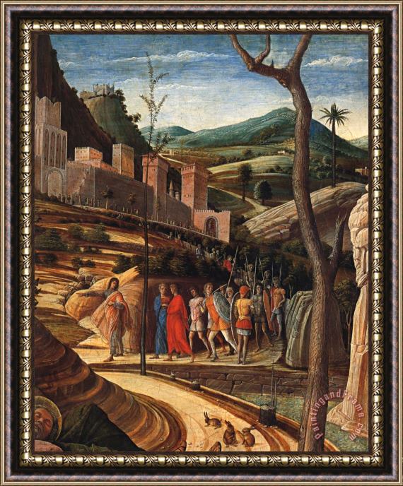 Andrea Mantegna Agony in The Garden [detail] Framed Print
